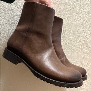 Frye Dark Brown Leather Boots Women’s